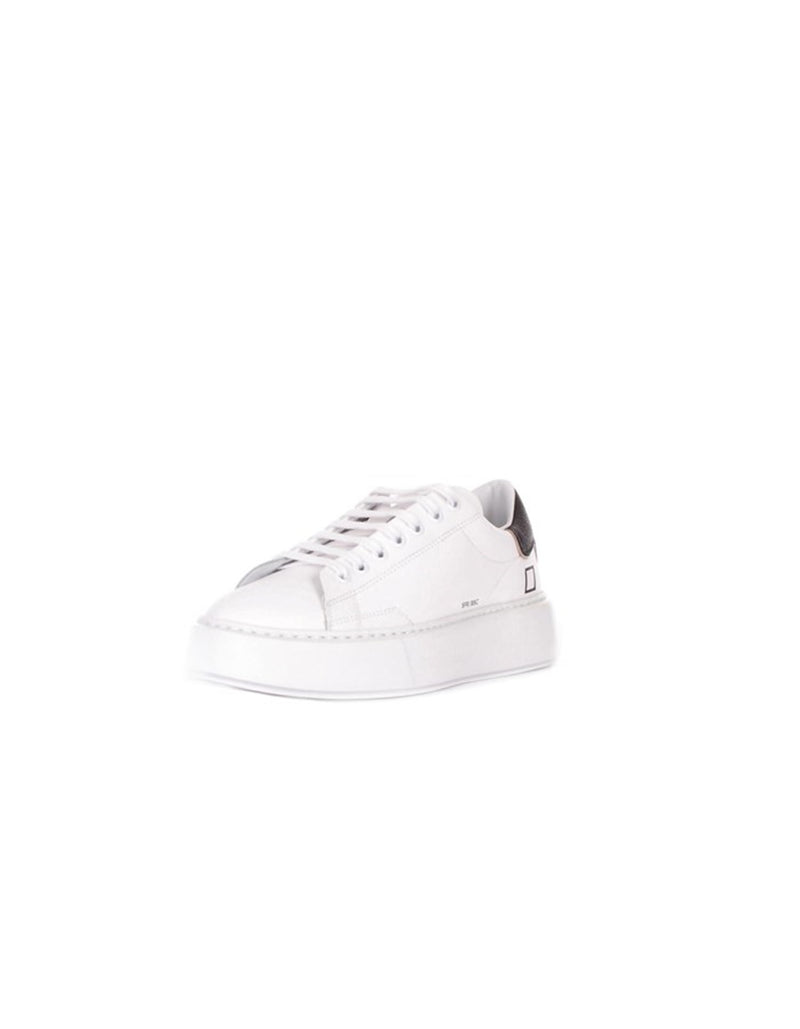 DATE Women's White Sneakers - SFERA BASIC WHITE-BLACK