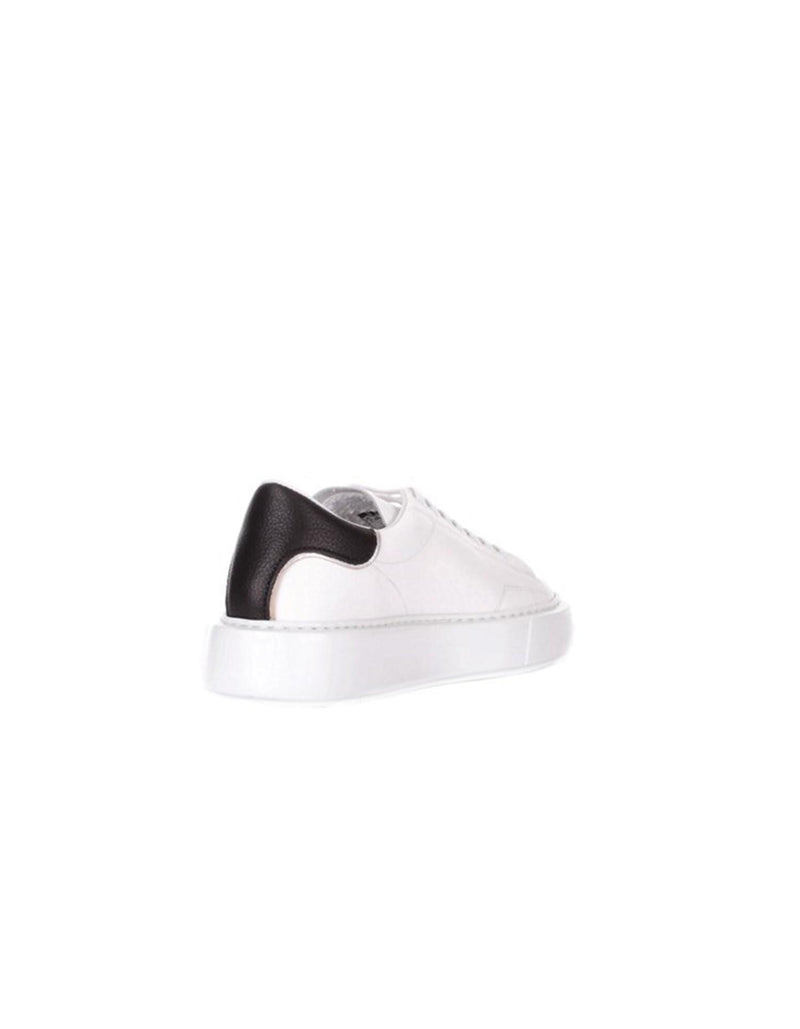 DATE Women's White Sneakers - SFERA BASIC WHITE-BLACK