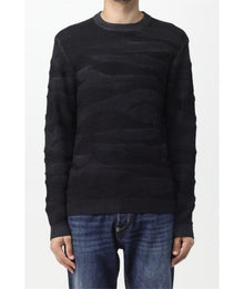SUN68 Maglioni Uomo Nero - ROUND SPORT VINTAGE