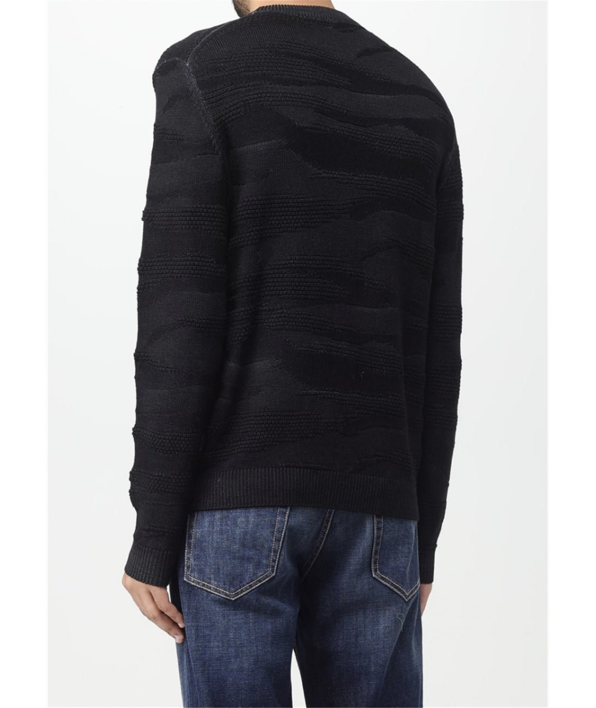 SUN68 Maglioni Uomo Nero - ROUND SPORT VINTAGE