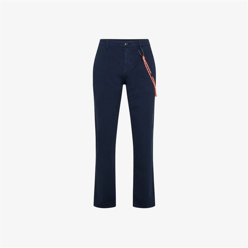 SUN68 Men's Navy Blue Trousers - Slim Chino Pants