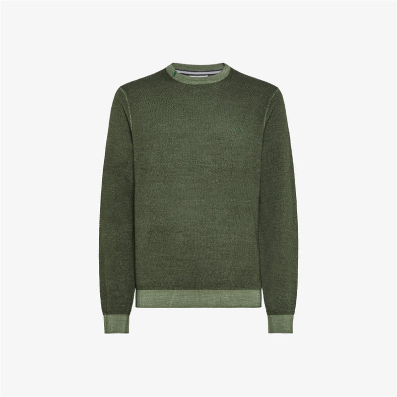 SUN68 Maglioni Uomo Verde - ROUND VINTAGE
