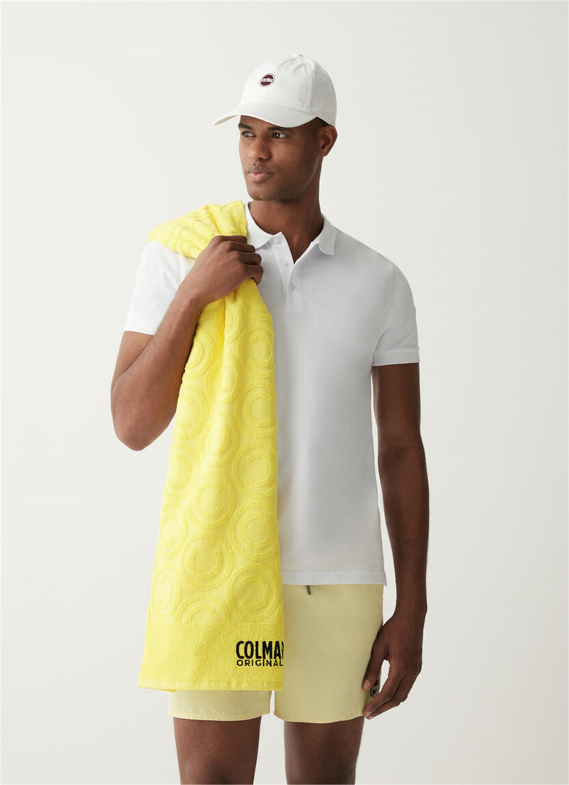 COLMAR ORIGINALS Unisex Beach Towel Yellow - MULTILOGO TOWEL