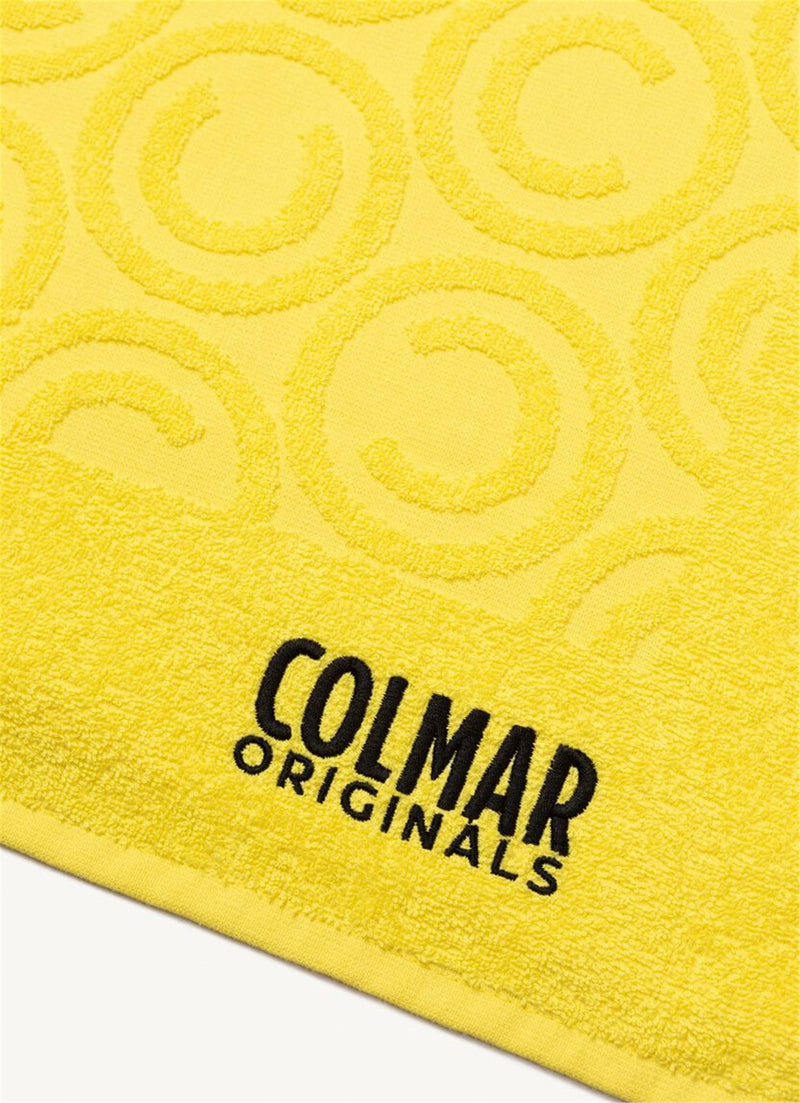 COLMAR ORIGINALS Unisex Beach Towel Yellow - MULTILOGO TOWEL