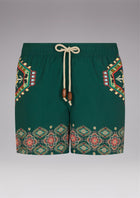 F**K Green Men's Boxer - ETHNIC PATTERN SHORT
