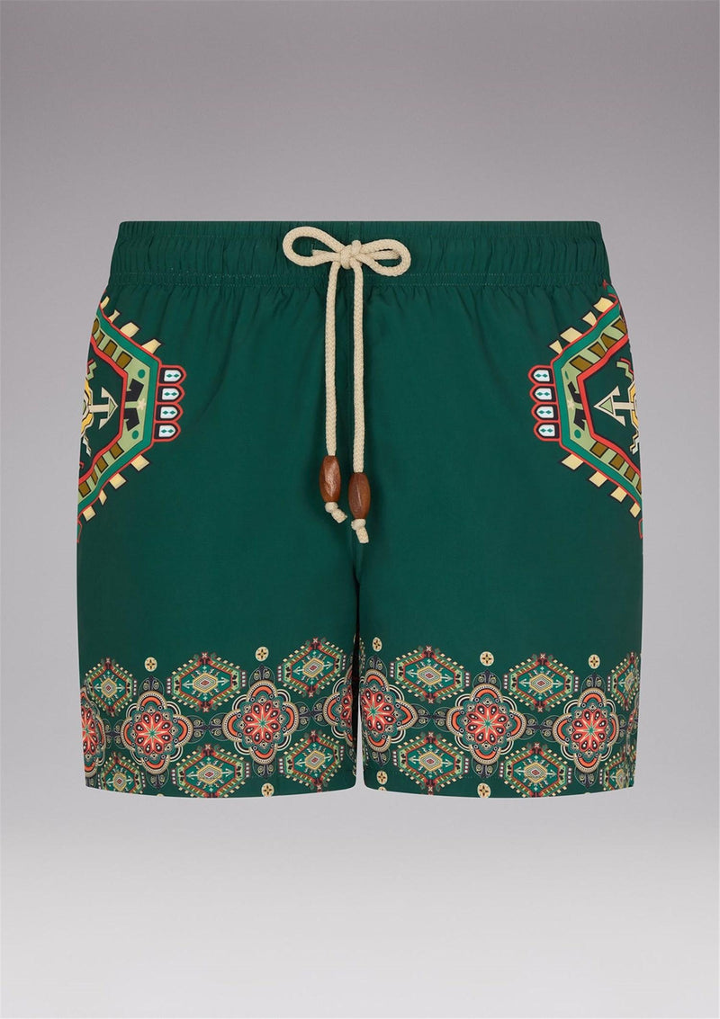 F**K Green Men's Boxer - ETHNIC PATTERN SHORT