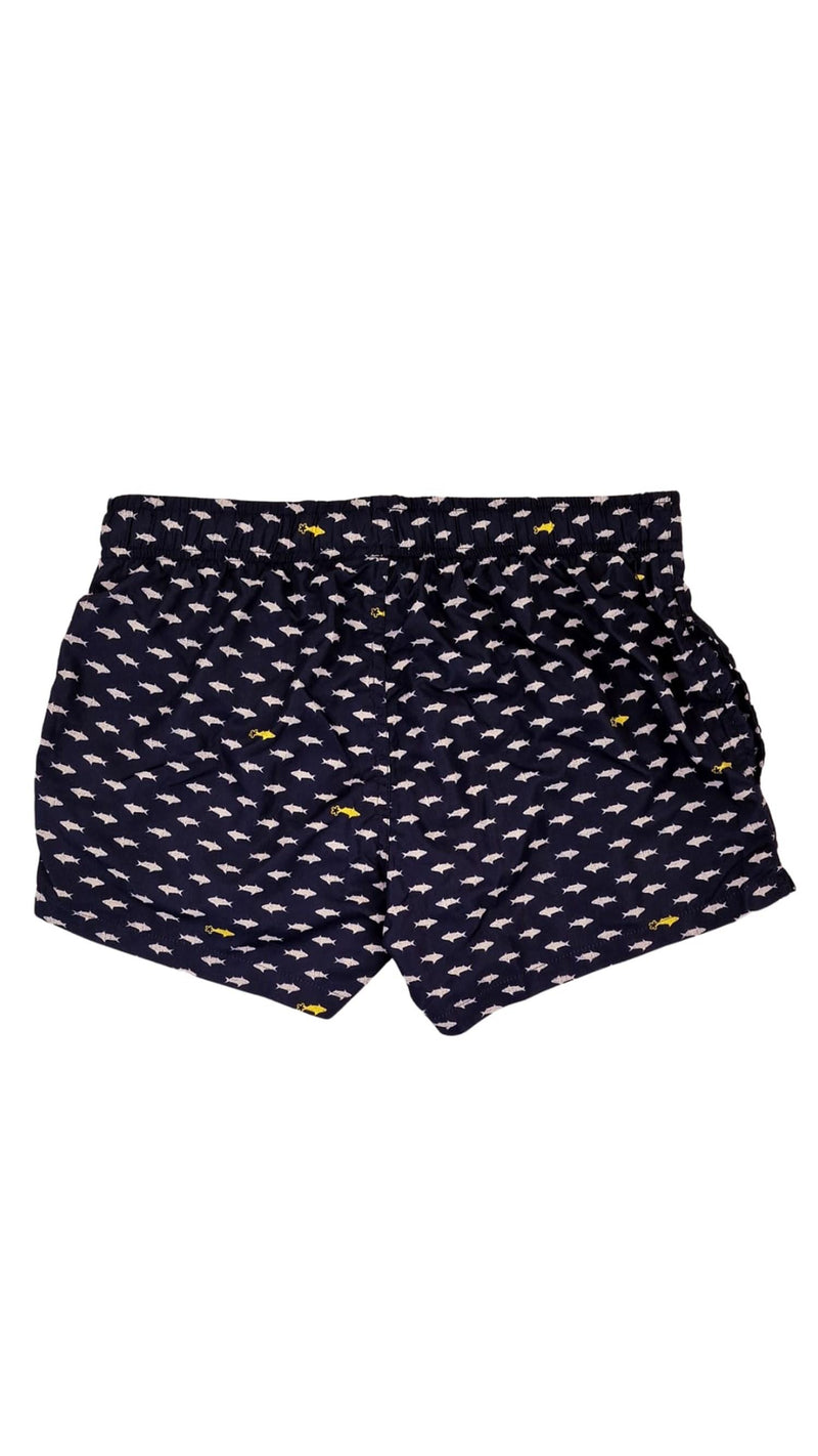 F**K Men's Blue Boxer Shorts - MARINE PATTERN