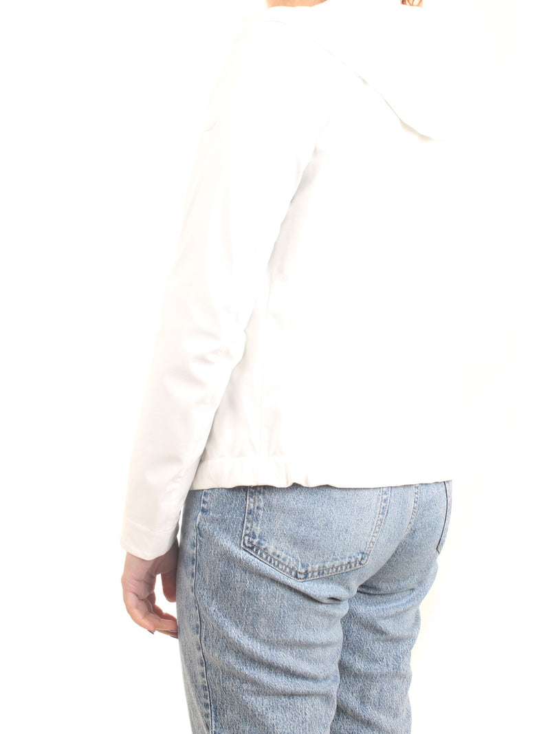 COLMAR ORIGINALS Women's Jacket White - RECYCLED ESSENTIAL JACKET WITH ATTACHED HOOD