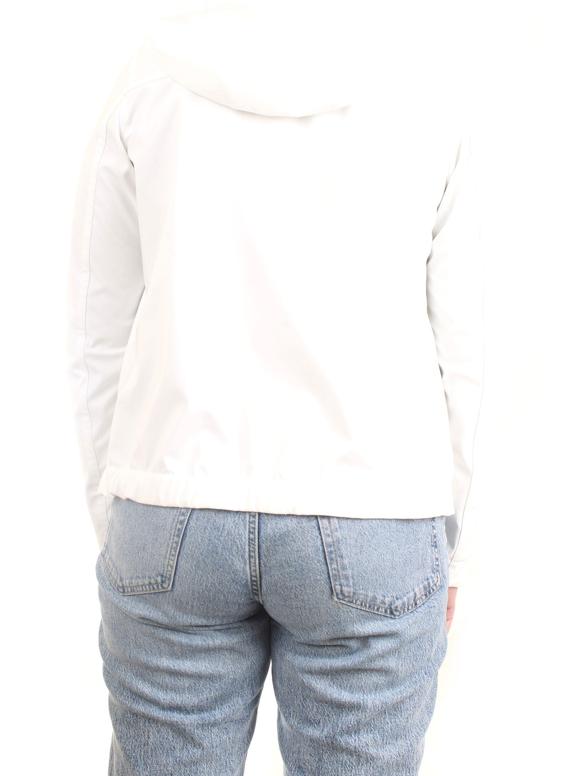 COLMAR ORIGINALS Women's Jacket White - RECYCLED ESSENTIAL JACKET WITH ATTACHED HOOD