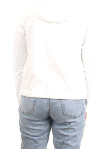 COLMAR ORIGINALS Women's Jacket White - RECYCLED ESSENTIAL JACKET WITH ATTACHED HOOD
