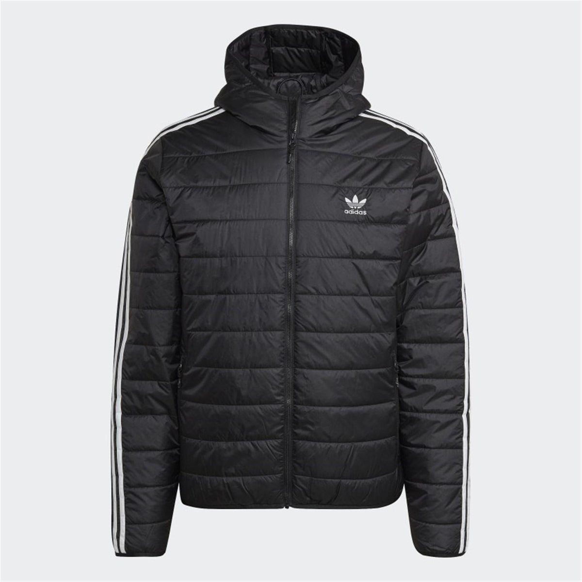ADIDAS ORIGINALS Unisex Down Jacket Black - PAD HOODED PUFF