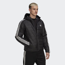 ADIDAS ORIGINALS Unisex Down Jacket Black - PAD HOODED PUFF