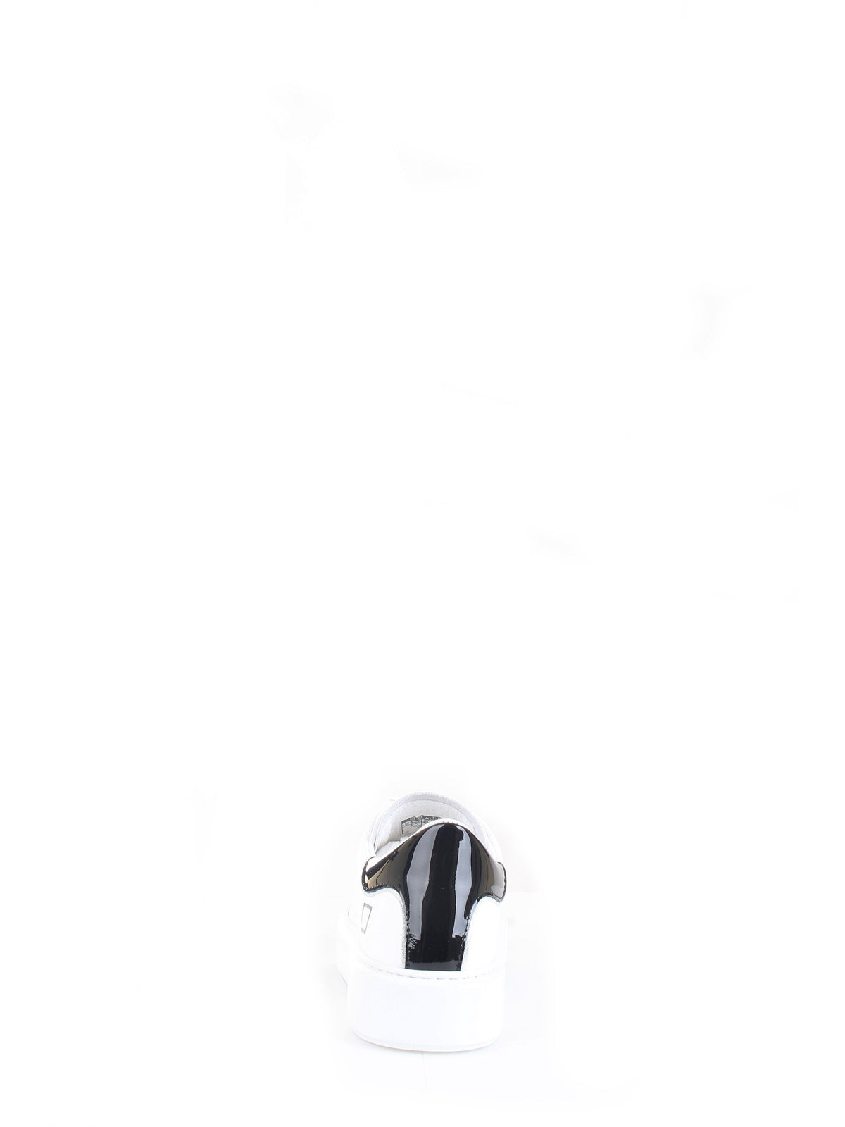 DATE Women's White Sneakers - SFERA PATENT WHITE-BLACK
