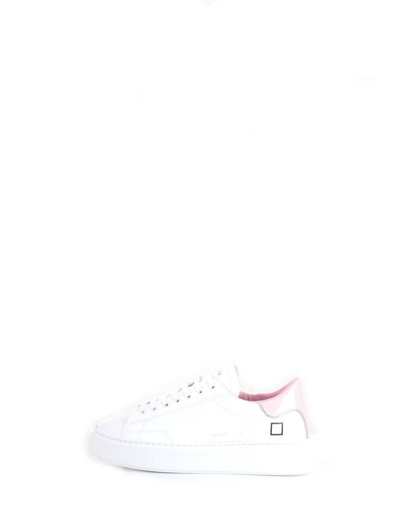 DATE Women's Sneakers White - SFERA PATENT WHITE-PINK
