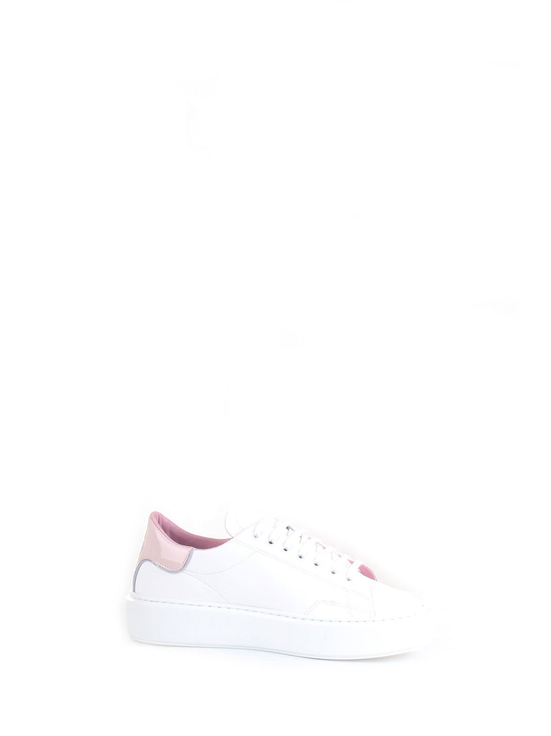 DATE Women's Sneakers White - SFERA PATENT WHITE-PINK