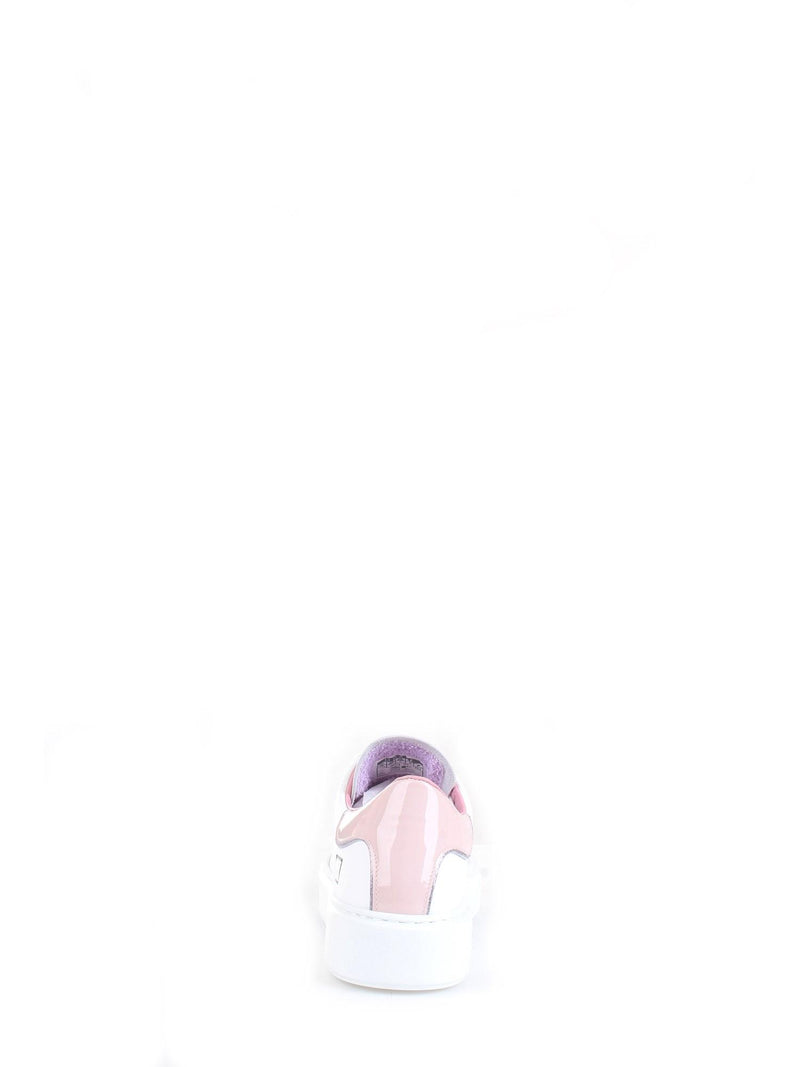 DATE Women's Sneakers White - SFERA PATENT WHITE-PINK