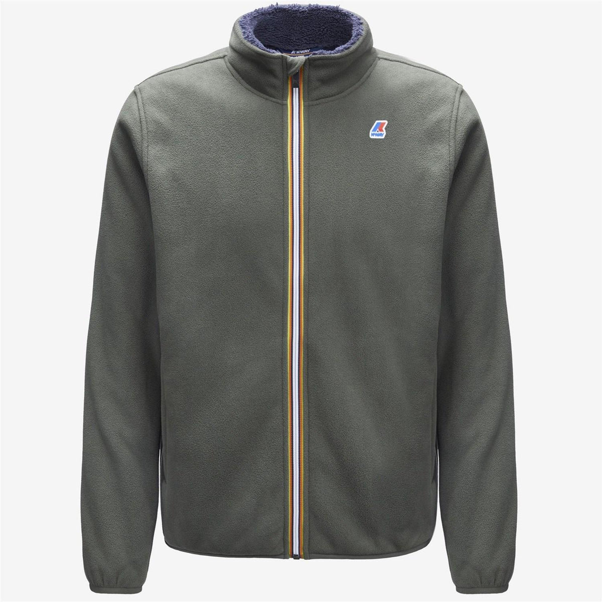 K-WAY Men's Military Green Sweatshirt - PASCAL POLAR