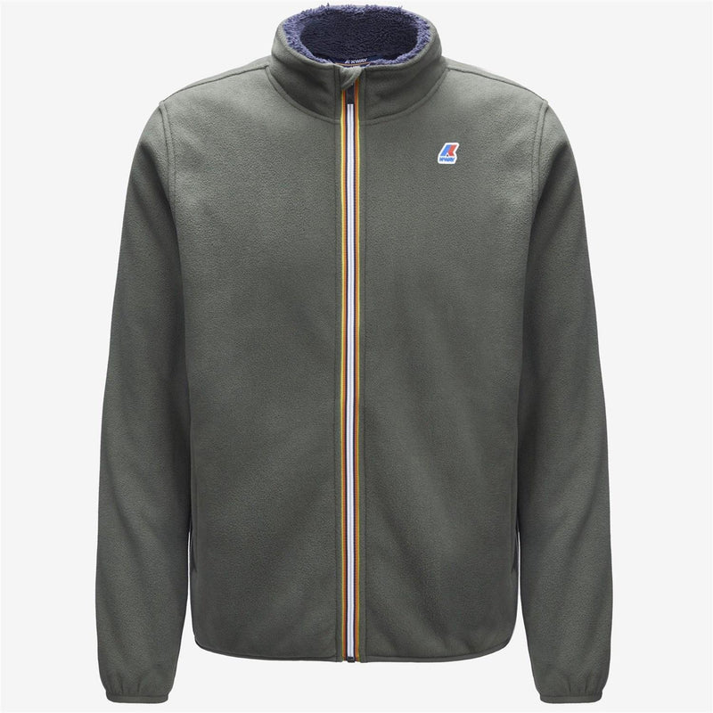 K-WAY Men's Military Green Sweatshirt - PASCAL POLAR