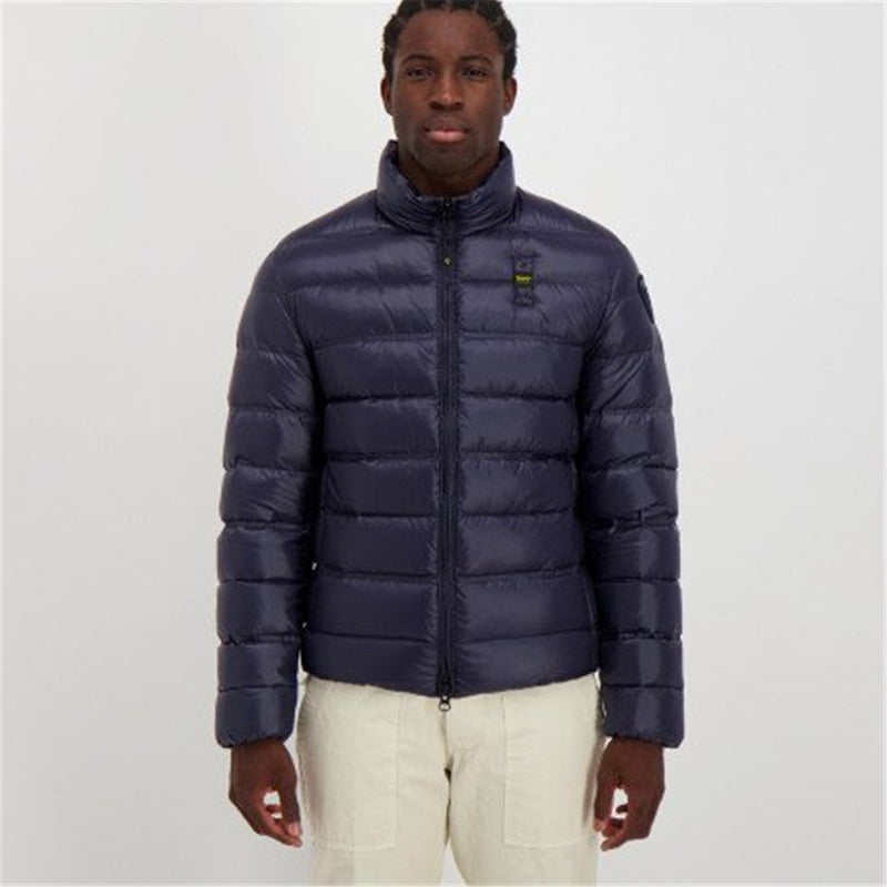 Blauer Men's Down Jacket Blue - SETH MANDARIN COLLAR DOWN JACKET