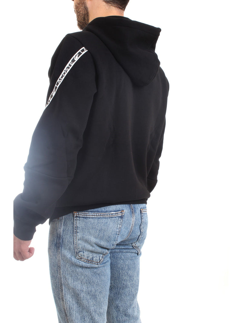 Lacoste Unisex Sweatshirt Black - ZIP SWEATSHIRT SH9885 00