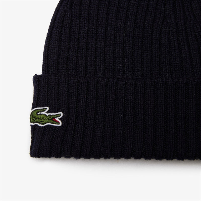 Lacoste Unisex Navy Blue Beanies - RB0001 00