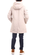 MANUEL RITZ Men's Beige Coat - Slim Soft Shell Padded Trench Coat