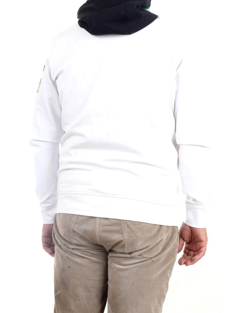 AERONAUTICA MILITARE Men's White Sweatshirt - TRICOLOR FRECCE HOODIE