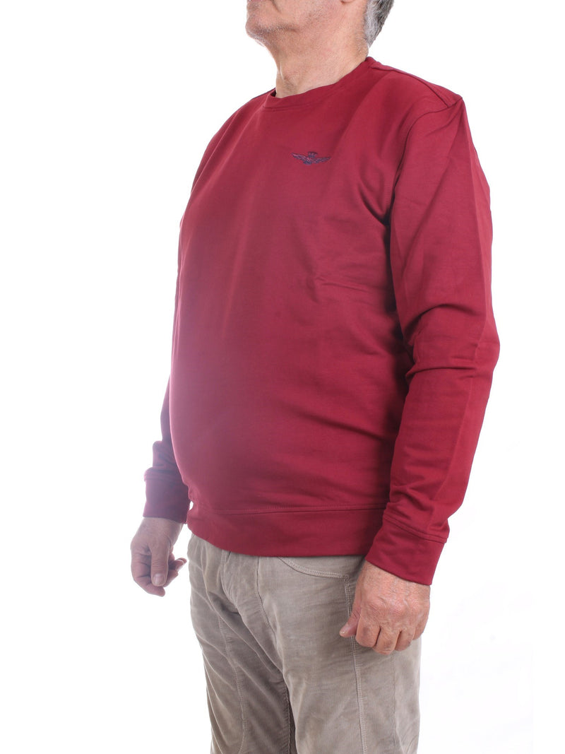 AERONAUTICA MILITARE Men's Bordeaux Sweatshirt - CREW NECK SWEATSHIRT