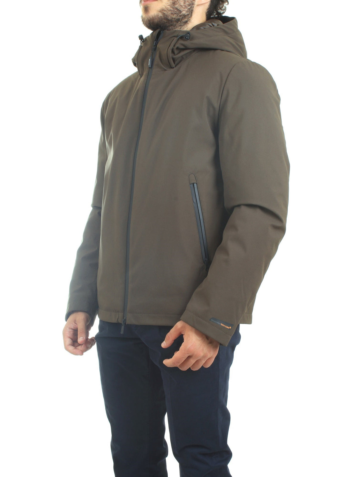 MANUEL RITZ Men's Green Jacket - HOODED JACKET