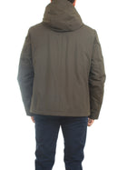 MANUEL RITZ Men's Green Jacket - HOODED JACKET