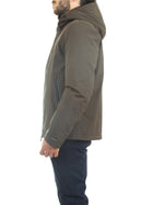 MANUEL RITZ Men's Green Jacket - HOODED JACKET