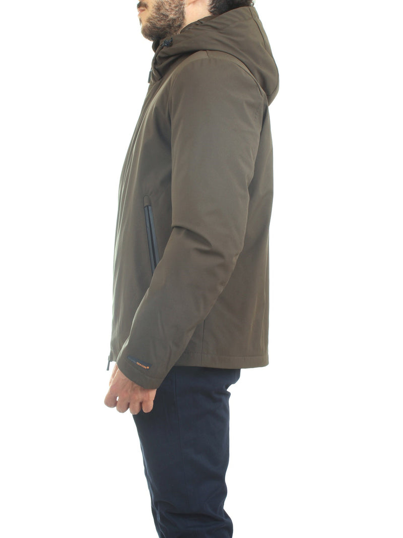 MANUEL RITZ Men's Green Jacket - HOODED JACKET