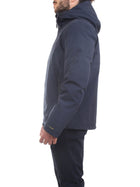 MANUEL RITZ Men's Blue Jacket - HOODED JACKET