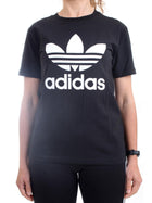 ADIDAS ORIGINALS T-Shirt Donna Nero - ADICOLOR CLASSIC TREFOIL