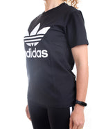 ADIDAS ORIGINALS T-Shirt Donna Nero - ADICOLOR CLASSIC TREFOIL