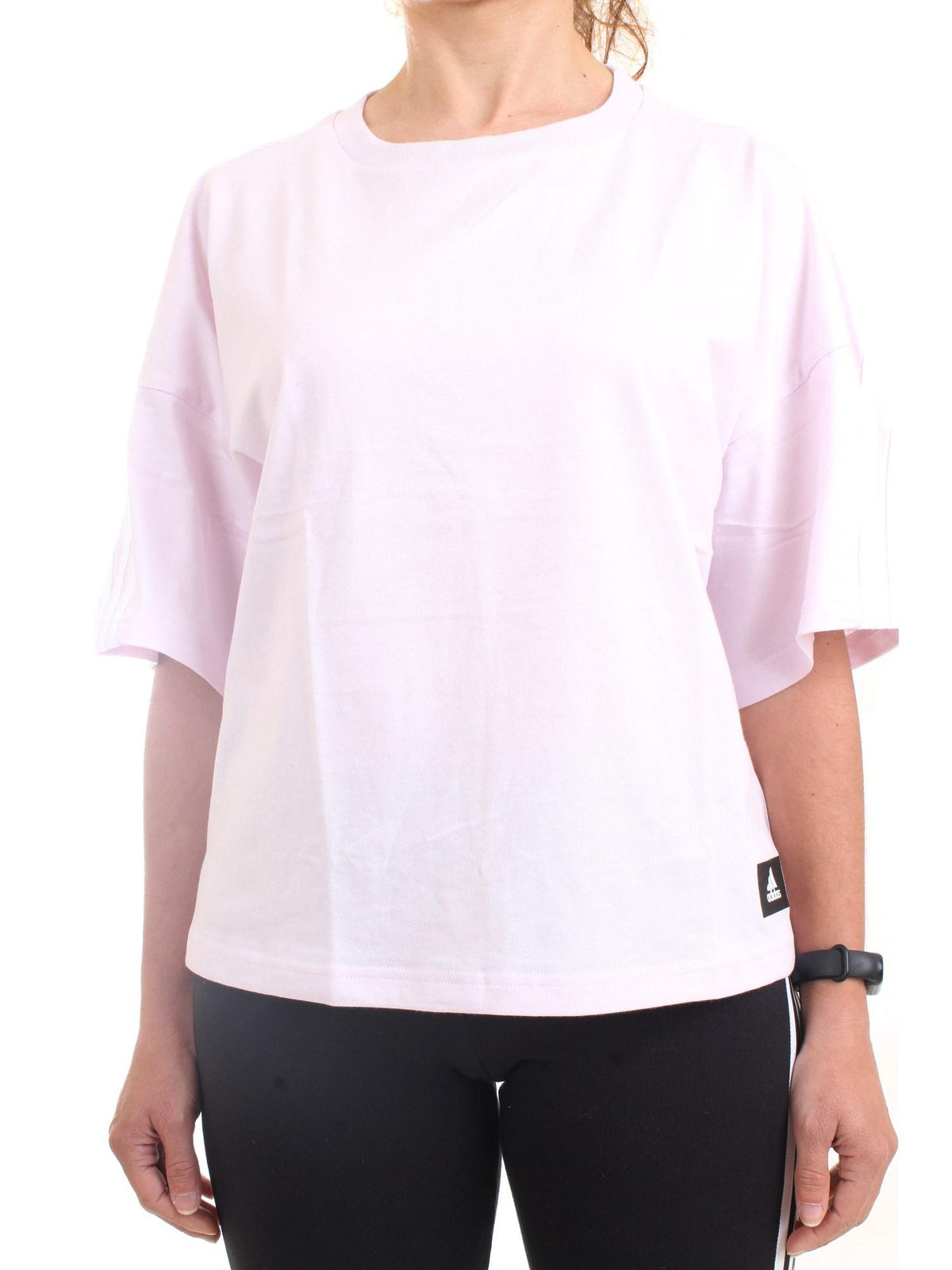 ADIDAS PERFORMANCE T-Shirt Donna Rosa - SPORTSWEAR FUTURE ICONS 3-STRIPES