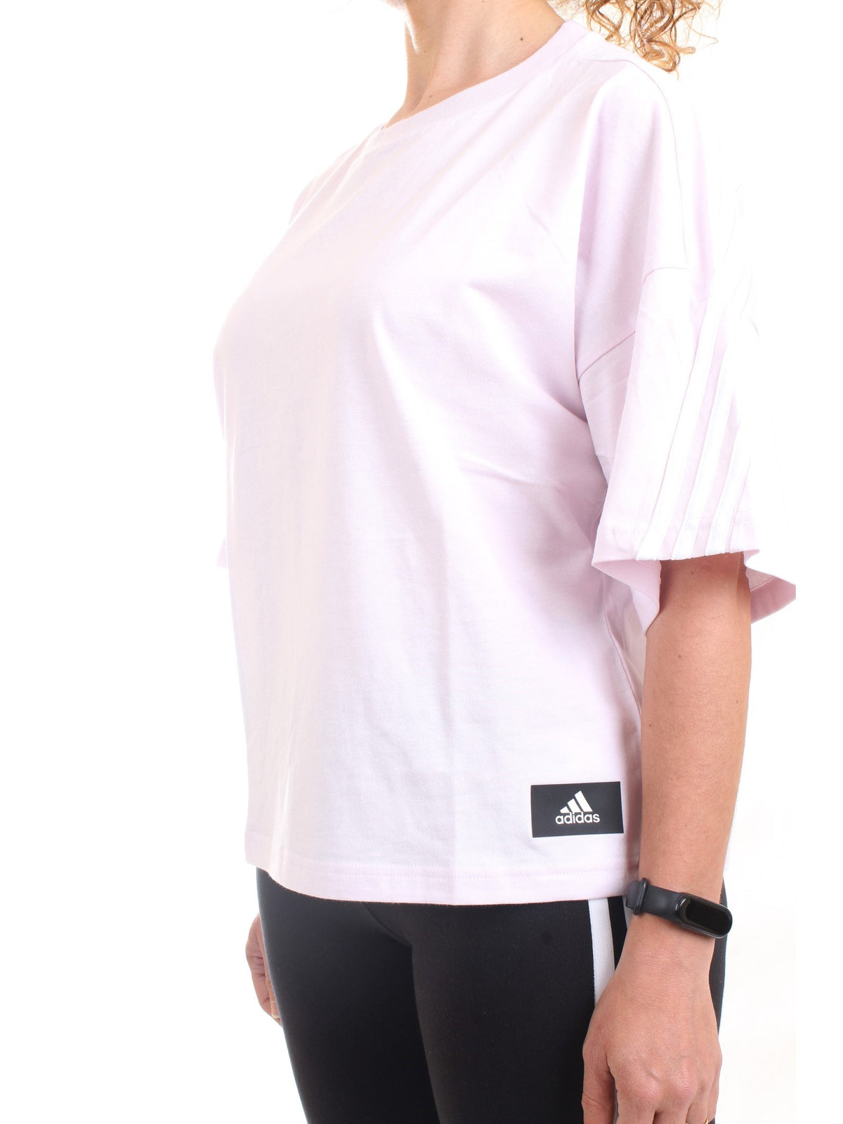 ADIDAS PERFORMANCE T-Shirt Donna Rosa - SPORTSWEAR FUTURE ICONS 3-STRIPES