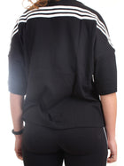 ADIDAS PERFORMANCE T-Shirt Donna Nero - SPORTSWEAR FUTURE ICONS 3-STRIPES