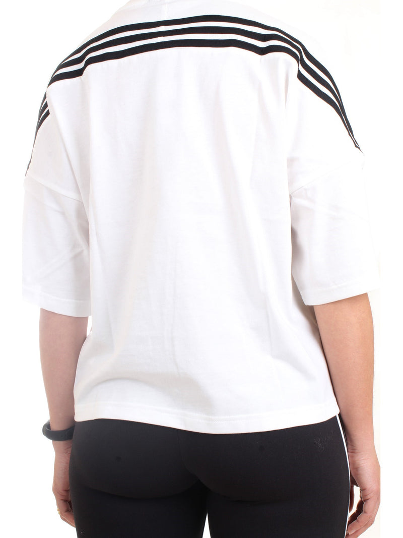 ADIDAS PERFORMANCE T-Shirt Donna Bianco - SPORTSWEAR FUTURE ICONS 3-STRIPES