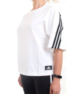 ADIDAS PERFORMANCE Women's T-Shirt White - SPORTSWEAR FUTURE ICONS 3-STRIPES