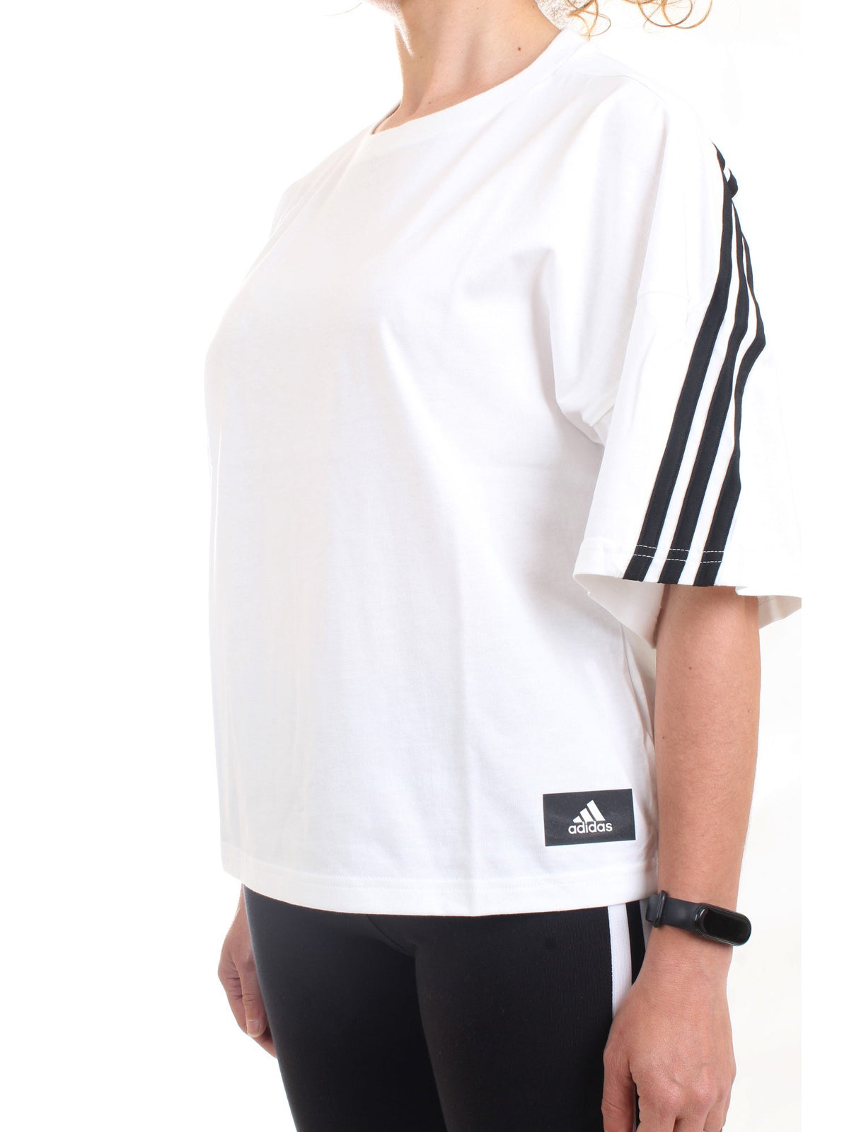 ADIDAS PERFORMANCE Women's T-Shirt White - SPORTSWEAR FUTURE ICONS 3-STRIPES