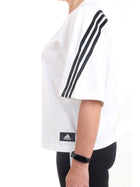 ADIDAS PERFORMANCE Women's T-Shirt White - SPORTSWEAR FUTURE ICONS 3-STRIPES