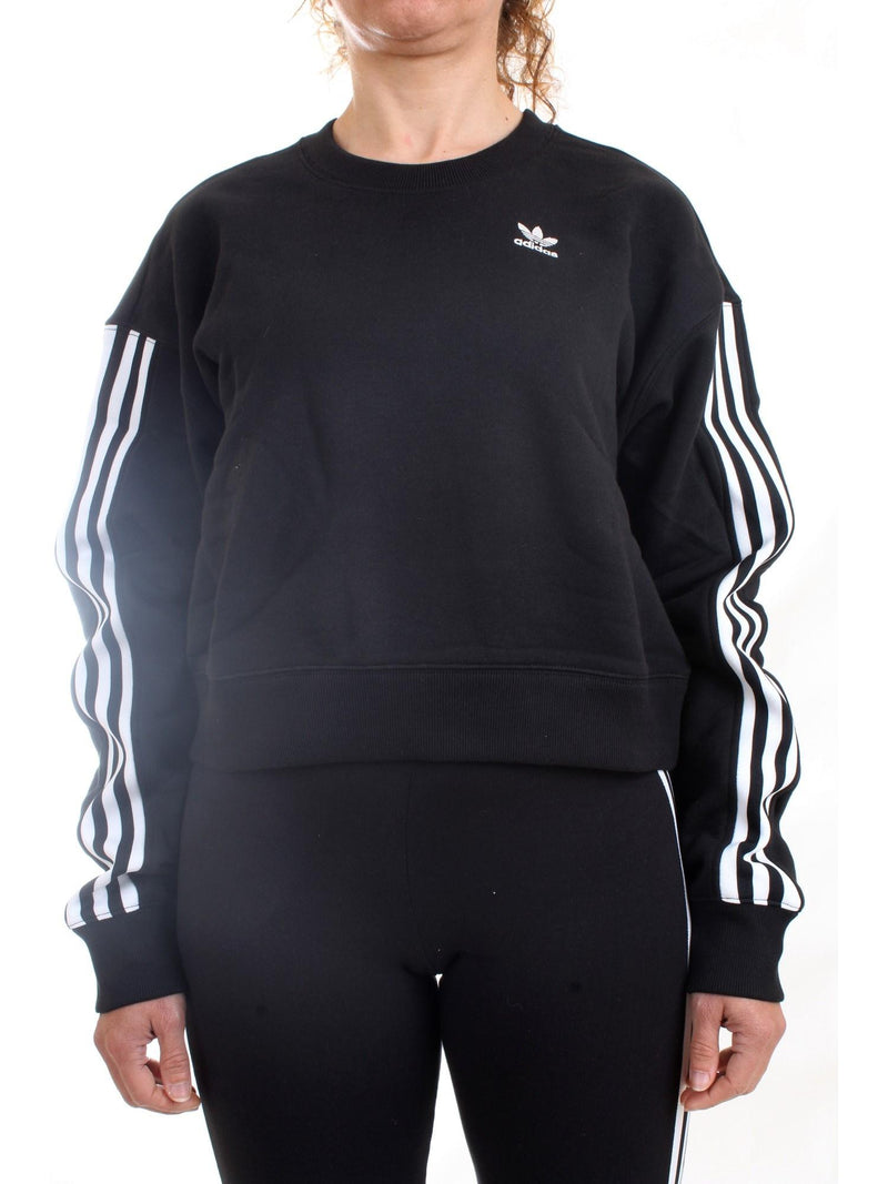 ADIDAS ORIGINALS Felpa Donna Nero - ADICOLOR CLASSICS