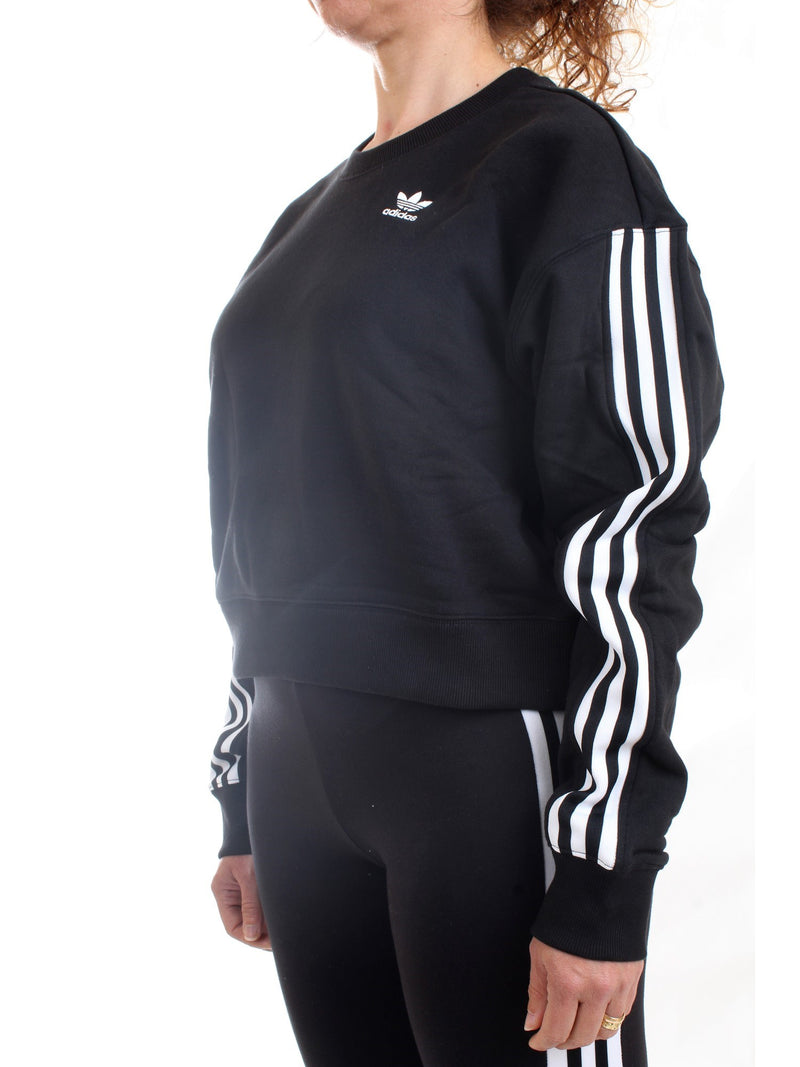 ADIDAS ORIGINALS Felpa Donna Nero - ADICOLOR CLASSICS