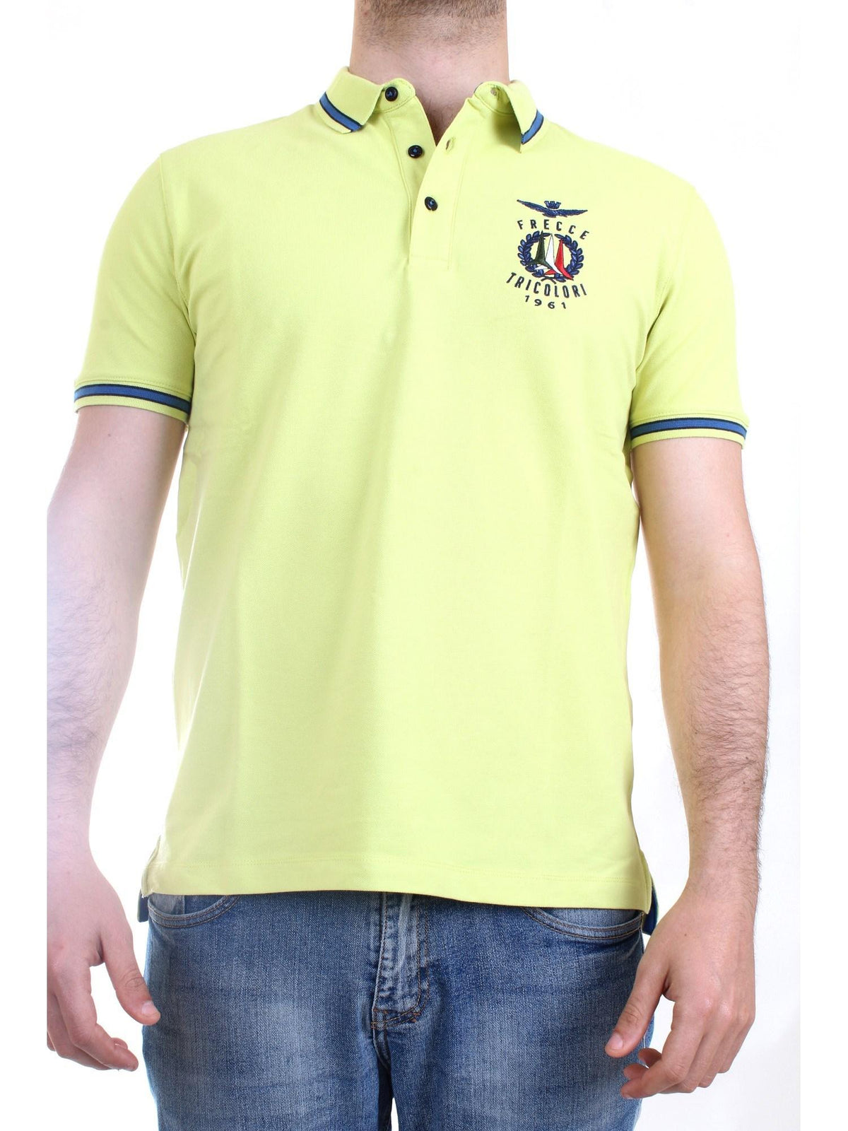 AERONAUTICA MILITARE Men's Lime Polo Shirt - PO1599
