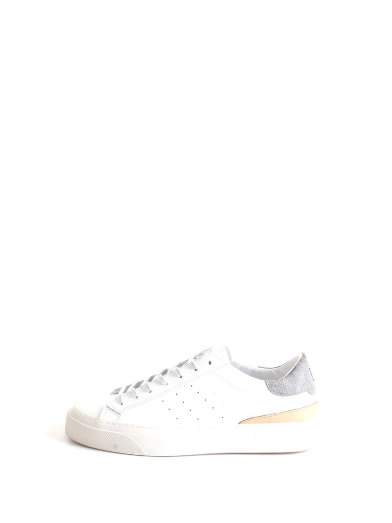 DATE Men's White Sneakers - SONICA LEATHER