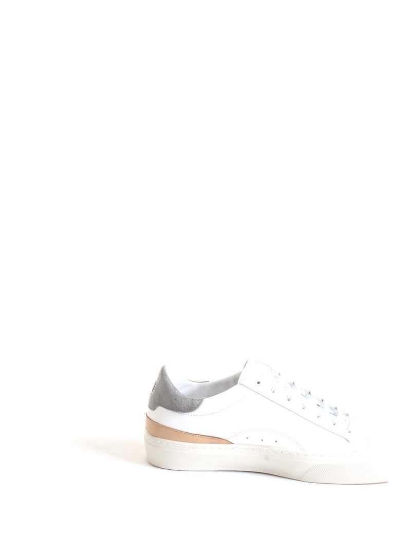 DATE Men's White Sneakers - SONICA LEATHER