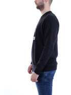 ADIDAS ORIGINALS Black Men's Sweatshirt - ADICOLOR CLASSICS TREFOIL CREWNECK