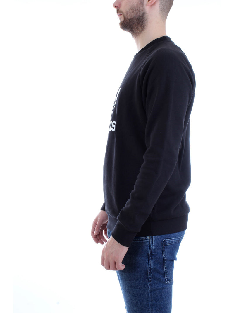 ADIDAS ORIGINALS Felpa Uomo Nero - ADICOLOR CLASSICS TREFOIL CREWNECK
