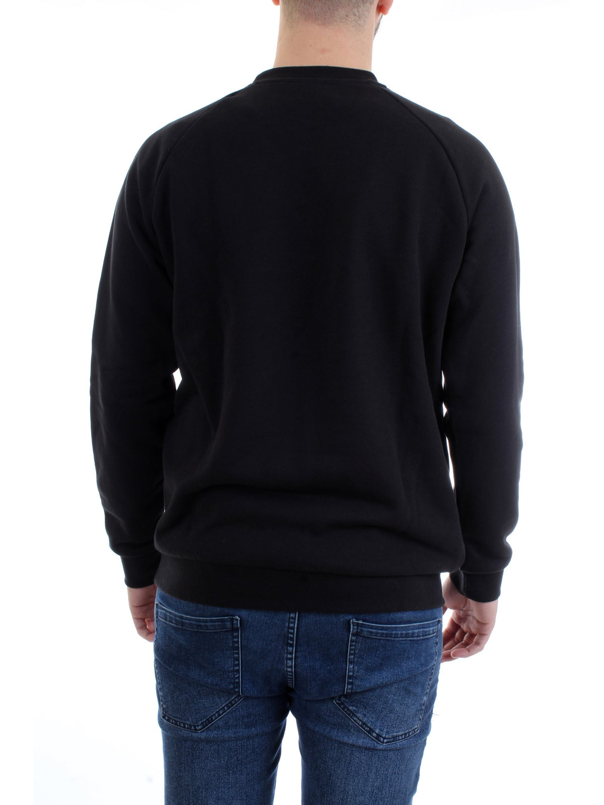 ADIDAS ORIGINALS Black Men's Sweatshirt - ADICOLOR CLASSICS TREFOIL CREWNECK